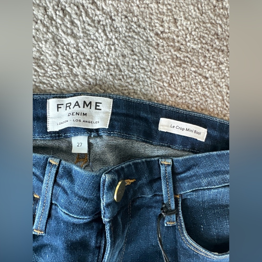Frame Denim Le Crop Mini Boot Size: 27 New W Tags Retail $248 GORGEOUS - Picture 4 of 5